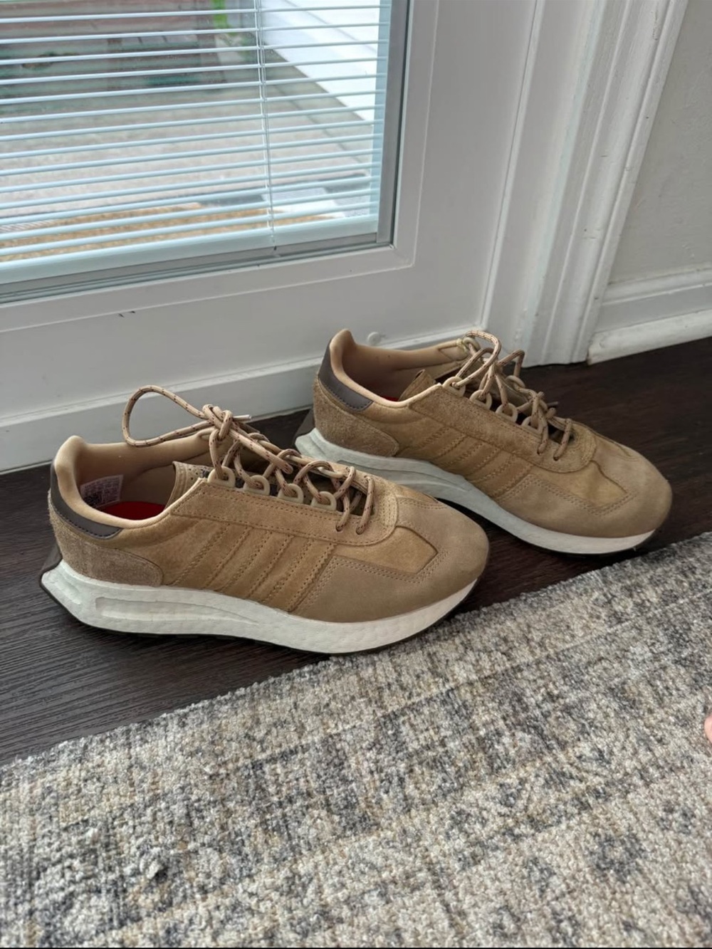 adidas Tan Suede Athletic Sneakers